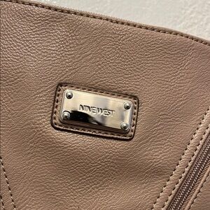 Nine West Tan Women's Bag, Genuine Leather Crossbody Bag for Women, Shoulder Bag